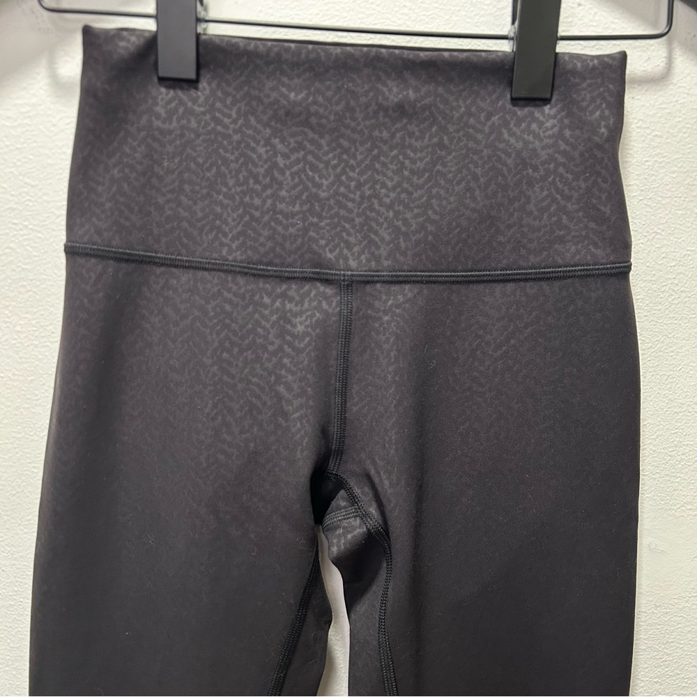 Wunder Train High Rise Patterned Black Tight